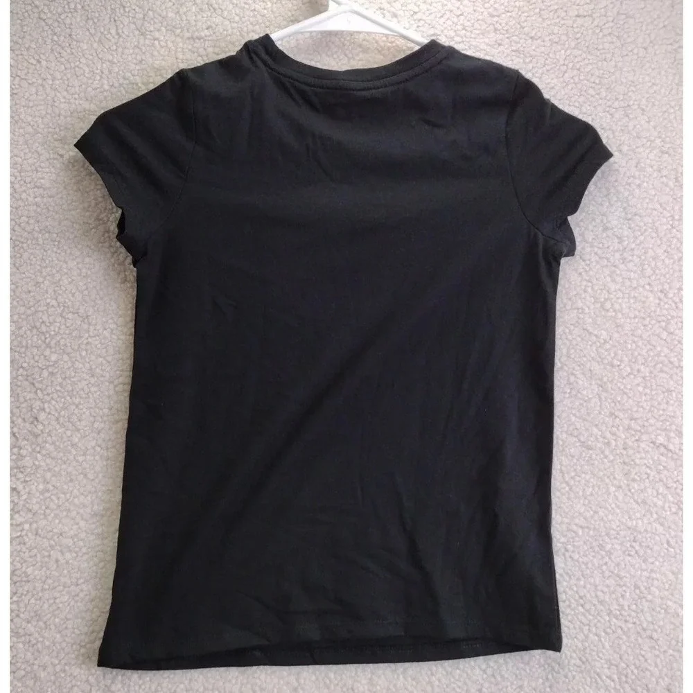 Cat‎ and Jack Kids Black Short Sleeve Crew Neck T Shirt Size S 6